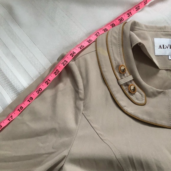 Vintage Alvina Long Dressy Trench Coat - Picture 14 of 15